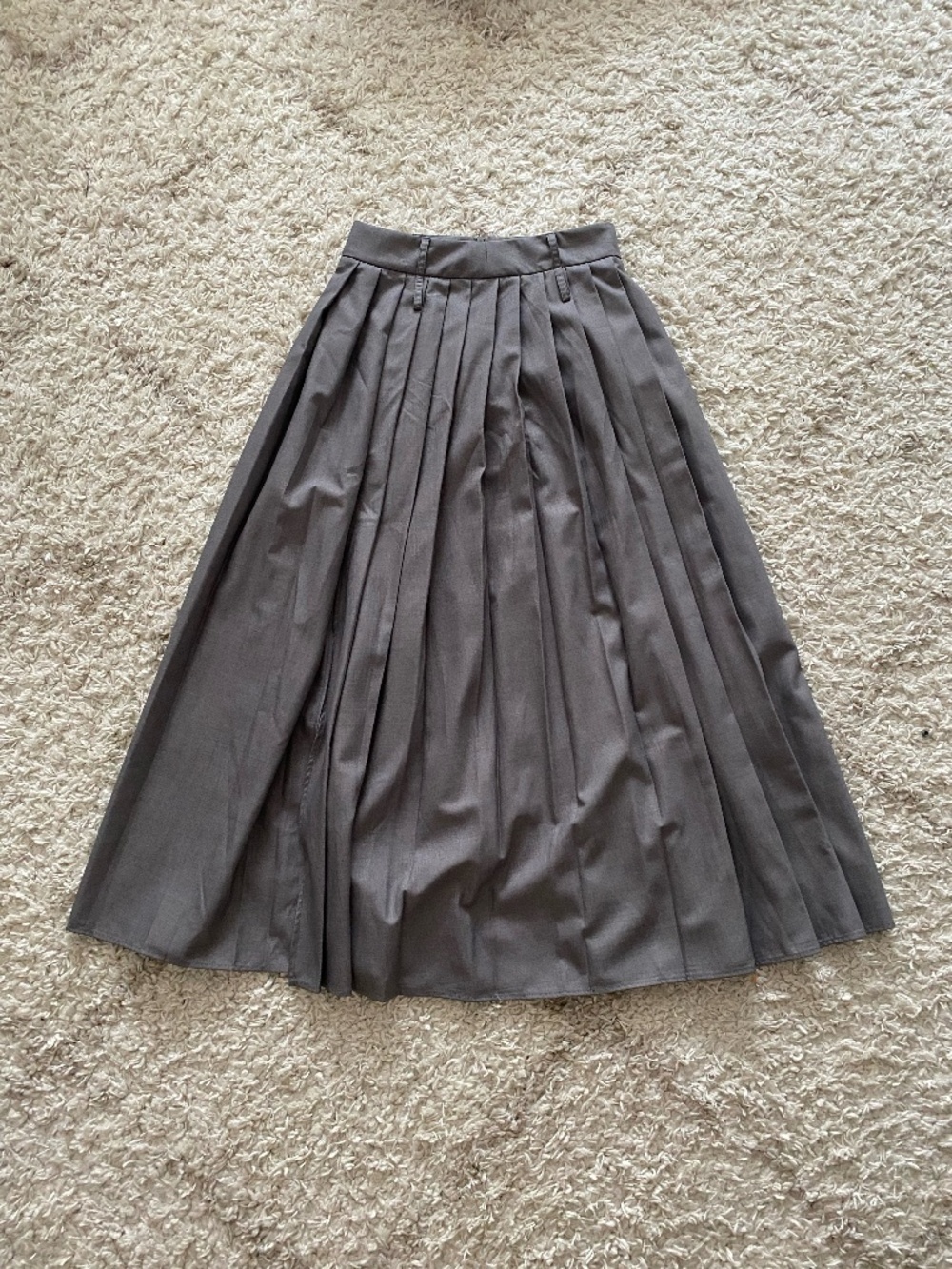 COMMENSE Gray Draped Wrap Maxi Skirt - Size: S